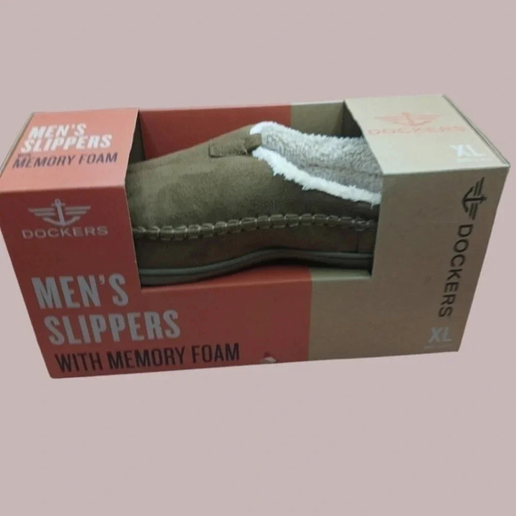 Dockers mens slippers with memory foam size XL beige - Picture 12 of 12